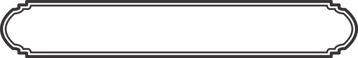 Obraz premium Islamic window frame. Indian and Arabic design with ornament for banner background. Turkish ribbon template. Muslim oriental sale sticker and header for text.