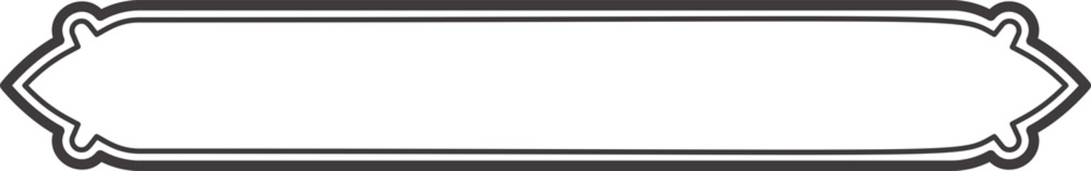 Obraz premium Islamic window frame. Indian and Arabic design with ornament for banner background. Turkish ribbon template. Muslim oriental sale sticker and header for text.
