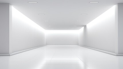 wall empty product corridor background illustration design light, interior display, 3d architecture wall empty product corridor background