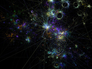 Imaginatory fractal abstract background Image