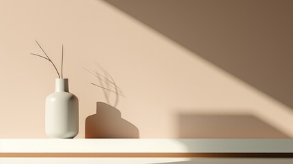 minimal interior product shadow background illustration presentation scene, abstract empty, studio room minimal interior product shadow background