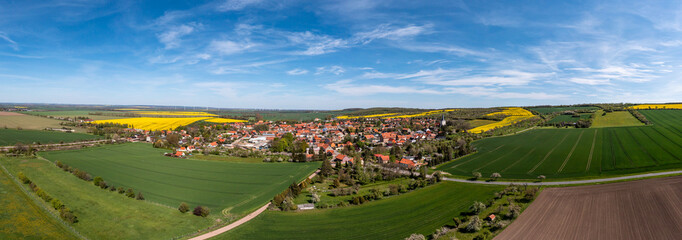 Luftbildaufnahmen Landkreis Harz Blick nach Eilenstedt