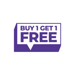Buy 1 Get 1 Free sale banner template. 