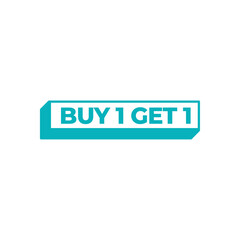 Buy 1 Get 1 Free sale banner template. 