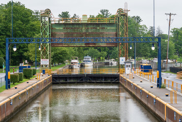 Baldwinsville Lock #E24 on the Erie Canal in New York