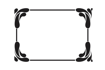 Liquid Ornament Border With Transparent Background