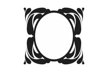 Liquid Ornament Border With Transparent Background