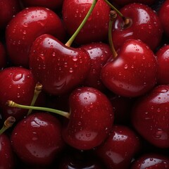 juicy cherries and sweet cherries
