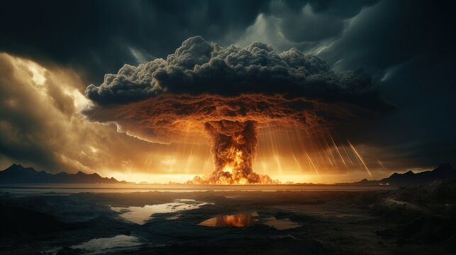 nuclear explosion, nuclear mushroom, consequences of war