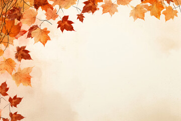 Naklejka na ściany i meble autumn background with copy space