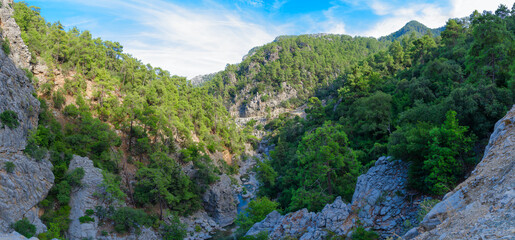 Panoramic view of Goynuk Canyon, Turkey