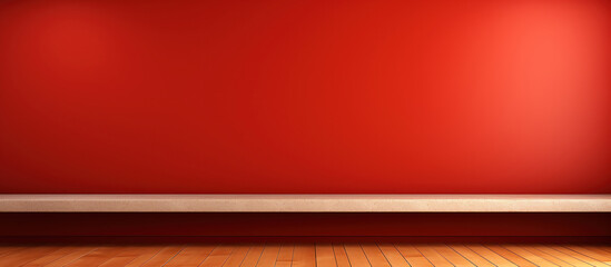 An eye-catching red wall, perfect for mockup displays of text or products.