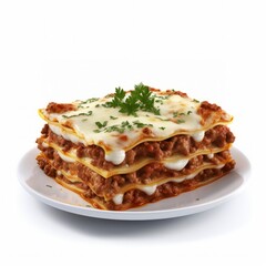 Delicious Layers of Savory Lasagna with Melted Cheese and Rich Tomato Sauce