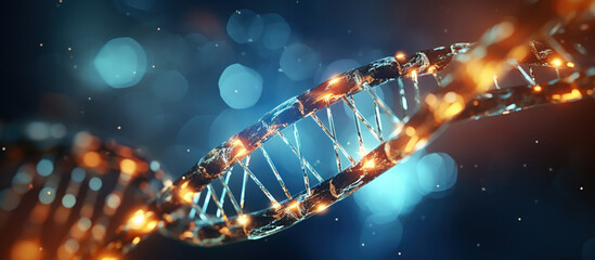 Conceptual artwork of DNA manipulation in medical biotechnology.
