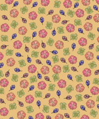 Vintage flowers.Use by fabric, fashion, wedding invitation, template, poster, romance, greeting, spring, bouquet, pattern, decoration and textile.