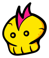 illustration of a skull