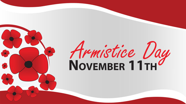 Armistice Day Martinique vector banner design. Happy Armistice Day Martinique modern minimal graphic poster illustration.