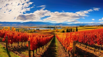 rural autumn scene panorama landscape illustration panoramic outdoor, scenic field, travel wine rural autumn scene panorama landscape