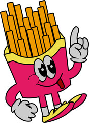 Retro Food Cartoon