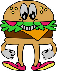 Retro Food Cartoon