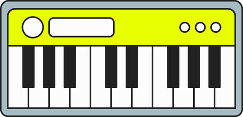 piano keys vector illustration