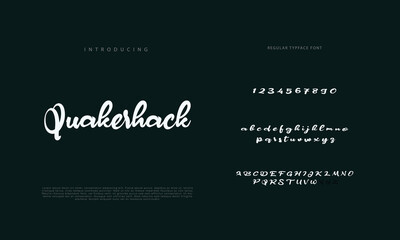 Best Alphabet Painting Paint Brush Beauty Script Logotype Font lettering handwritten.
