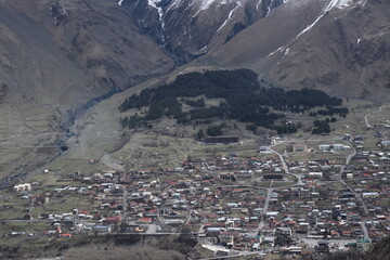 A photo taken while traveling in Kazbeggy, Georgia.