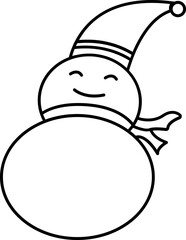 snowman with hat