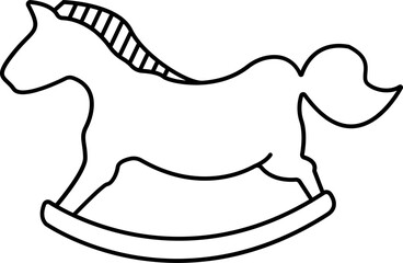 white horse on white