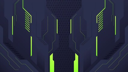 futuristic gate open and close. suitable for gamers, streamers video