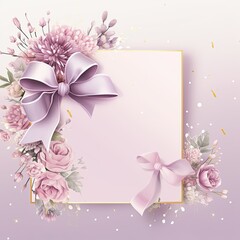 Cake and Flowers Celebration Card