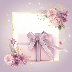 Cake and Flowers Celebration Card