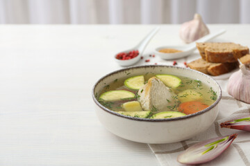Vegetable soup, homemade healthy nutrition, healthy lifestyle