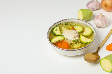 Vegetable soup, healthy nutrition and healthy lifestyle