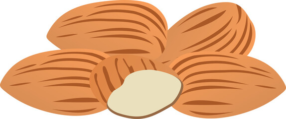 Almond nuts PNG