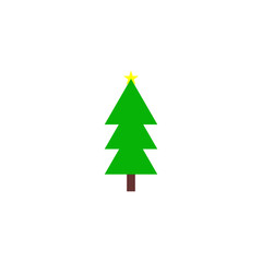  christmas tree vector icon
