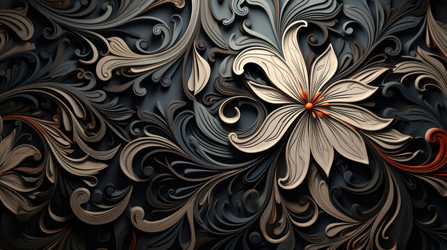 Abstract colorful floral background design as wallpaper illustration