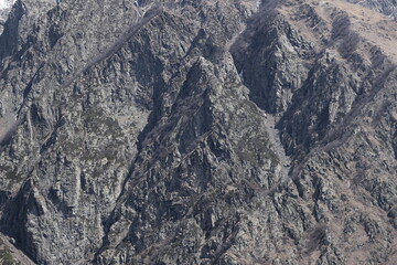 A photo taken while traveling in Kazbeggy, Georgia.
