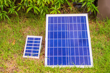 solar panel in the house garden