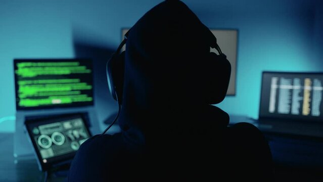 A dangerous hacker can't login into data servers. Cyber crime, Digital system security. System hacked alert after cyber attack on computer. Security password login technology business concept