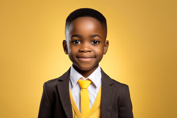 a young boy in a suit and tie