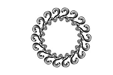 Sun Ornament Border With Transparent Background