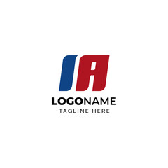 Obraz premium Letter MA or IA monogram logo template design