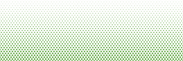Horizontal green flower  shape design on white for pattern and background,Christmas background.