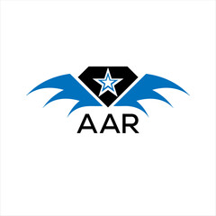 AAR letter logo. technology icon blue image on white background. AAR Monogram logo design for entrepreneur and business. AAR best icon.	
