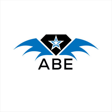 ABE letter logo. technology icon blue image on white background. ABE Monogram logo design for entrepreneur and business. ABE best icon.	
