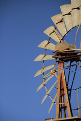 windmill with blue sky background