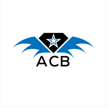 ACB letter logo. technology icon blue image on white background. ACB Monogram logo design for entrepreneur and business. ACB best icon.	
