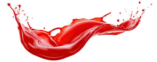 Splash of tomato ketchup, cut out