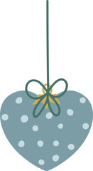 Christmas bauble ball element vector